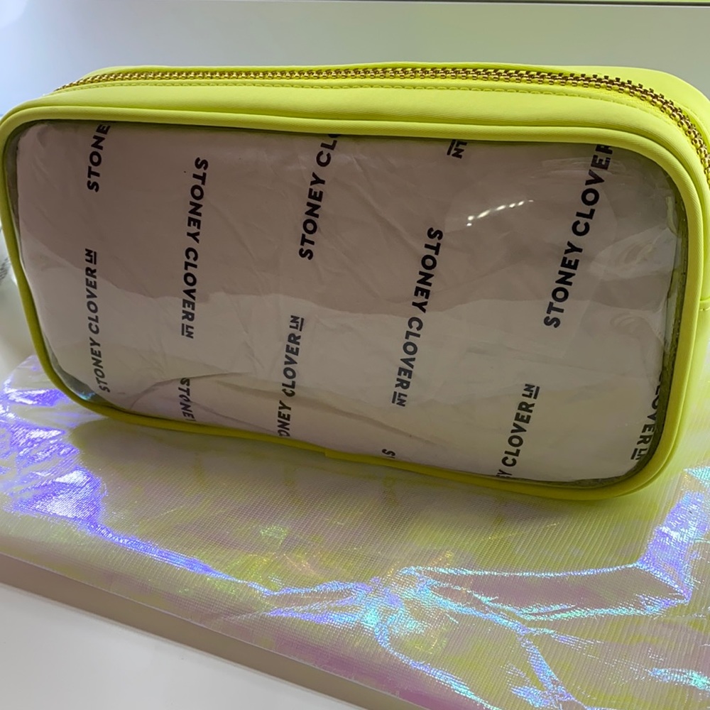 Stoney Clover Lane lime clear front pouch